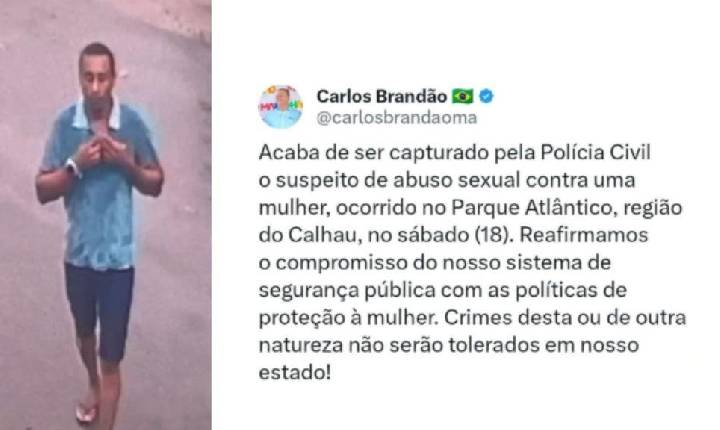 VÍDEO: Preso suspeito de estuprar mulher na região da Litorânea, em SL