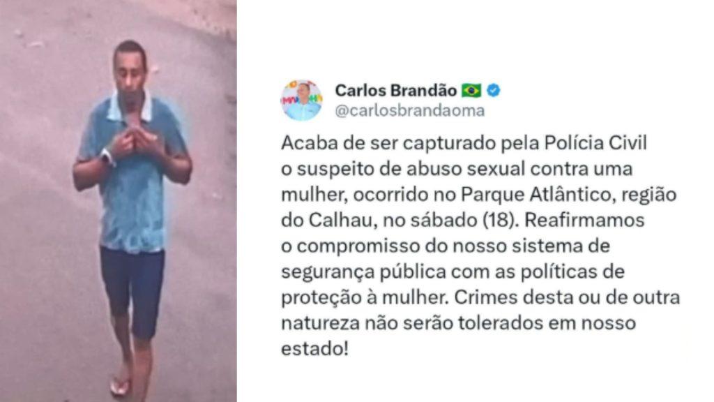 VÍDEO: Preso suspeito de estuprar mulher na região da Litorânea, em SL